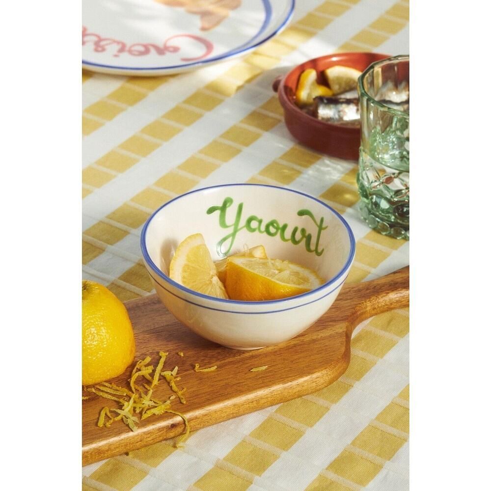 Anthropologie Harlie Brown Studio Belle Journée Stoneware Bowl Single “ Yaourt”